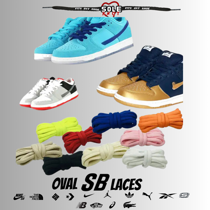 OVAL SHOELACES NIKE SB DUNK REPLACEMENT LACES SNEAKERS by SOLE KNOT
