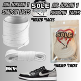PREMIUM SHOELACES FOR  Air AJ Jordan 1 SHADOW