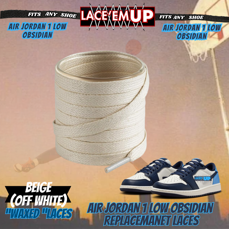 AJ 1 OBSIDIAN Shoe Laces replacement for jordan 1  OG, UNC LACES, NAVY BLUE LACE