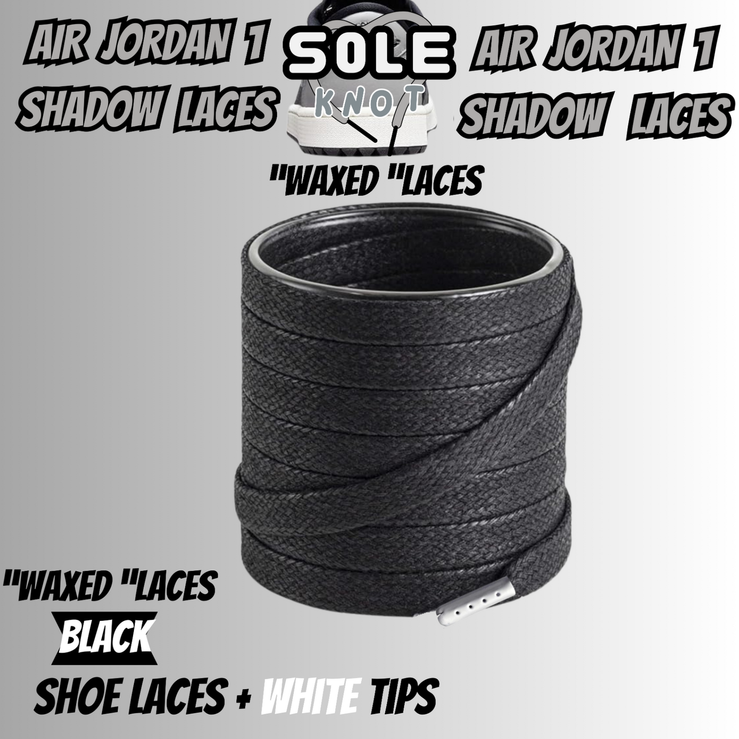 PREMIUM SHOELACES FOR  TRAVIS SCOTT CJ1 T-REXX/TR, AJ1, CACTUS JACK