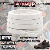 Retro 4 Cave Stone Shoe Laces Spotted Splatter Cement replacement