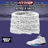 Retro 5  Grape Shoe Laces Cement replacement for AJ 5 reimagined
