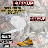 Retro 5 Tokyo T23 Varsity Maize Shoe Laces, aj5 shoe lace