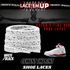 Retro 5 Fire Red Shoe Laces Spotted Splatter Cement , AJ 5 FIRE RED SHOE LACES