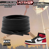 BLACK TOE Shoe Laces Cement replacement for jordan 1  OG BLACK TOE LACES
