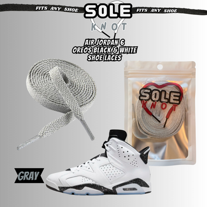PREMIUM SHOE LACES TO MATCH AIR JORDAN 6 OREOS BLACK & WHITE,AJ CONVERSE
