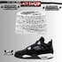 PREMIUM Shoe Laces REPLACEMENT FOR AIR JORDAN 4 THUNDER WHITE LIGHTNING