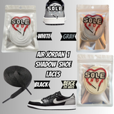 PREMIUM SHOELACES FOR  Air AJ Jordan 1 SHADOW