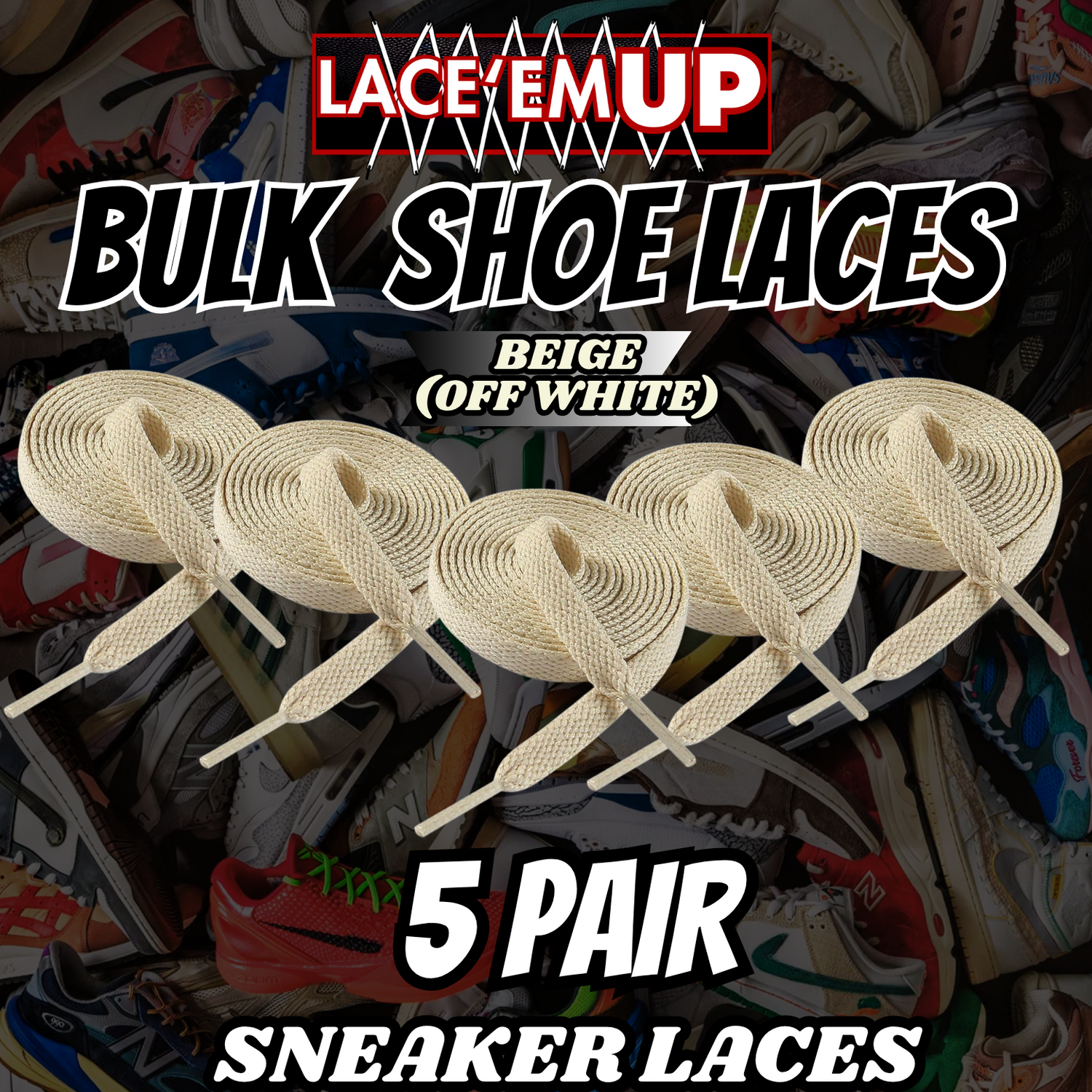 Premium Shoe Laces BULK for DUNKS, AF1, AIR Jordan 1 2 3-BULK SHOE LACES