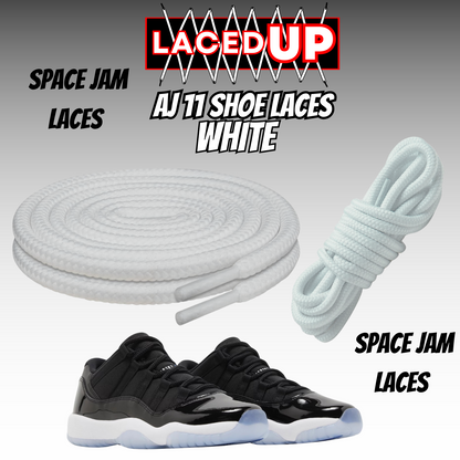 LacedUP- Air Jordan AJ11 Replacement Shoe Laces Exclusive Colors for Space Jam