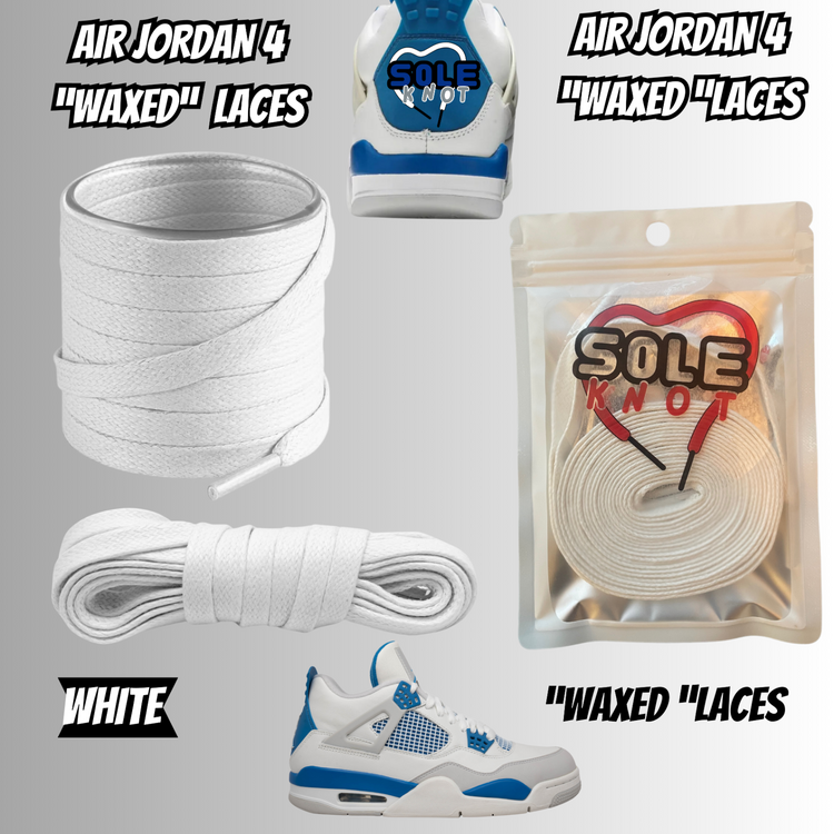 PREMIUM SHOELACES FOR For Air AJ Jordan 4 IV Industrial Military Blue