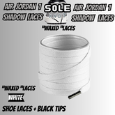 PREMIUM SHOELACES FOR  Air AJ Jordan 1 SHADOW