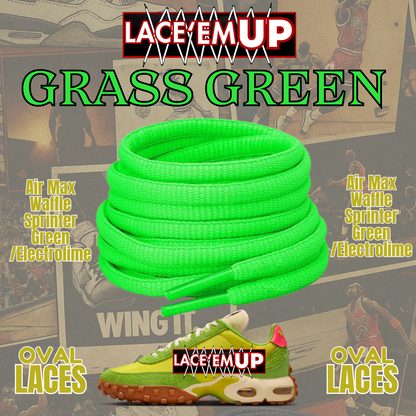 Air Max Waffle Sprinter Green/Electrolime Shoe Laces, Air Max Waffle Shoelaces