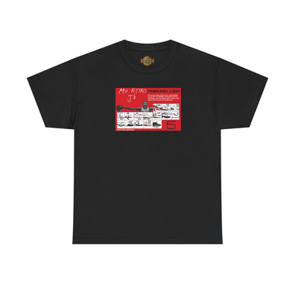 Retro 5 Fire Red "BLACK TONGUE" Shirt- -RETRO CARD