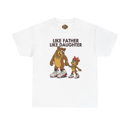Retro 5 Fire Red "BLACK TONGUE" Shirt- LIKE FATHER LIKE DAUGHTER