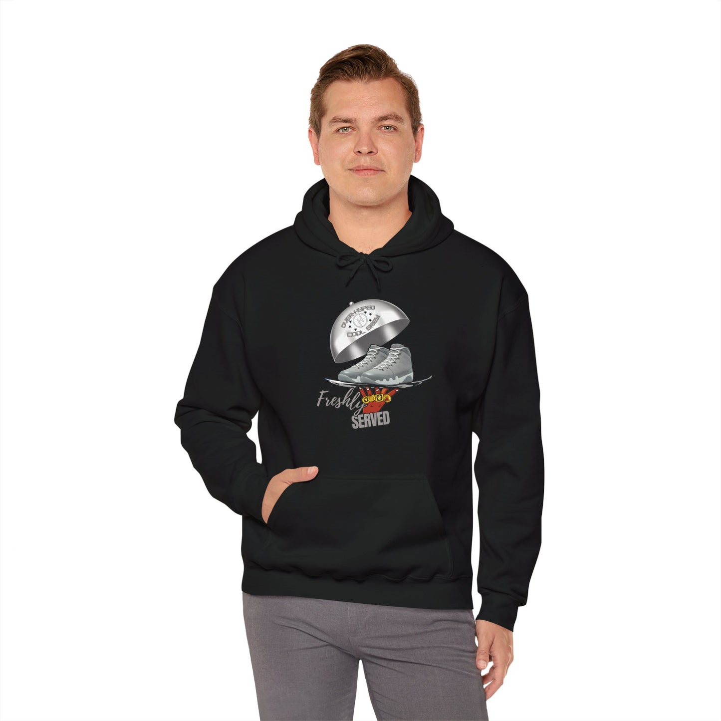 Retro 9 Cool Grey- Freshly Served Hoodie