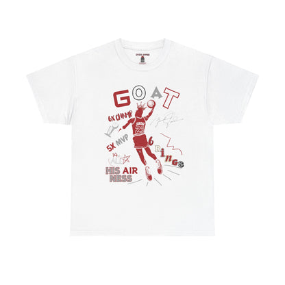 Retro 3 Black Cement/ White Cement  G.O.A.T. Shirt