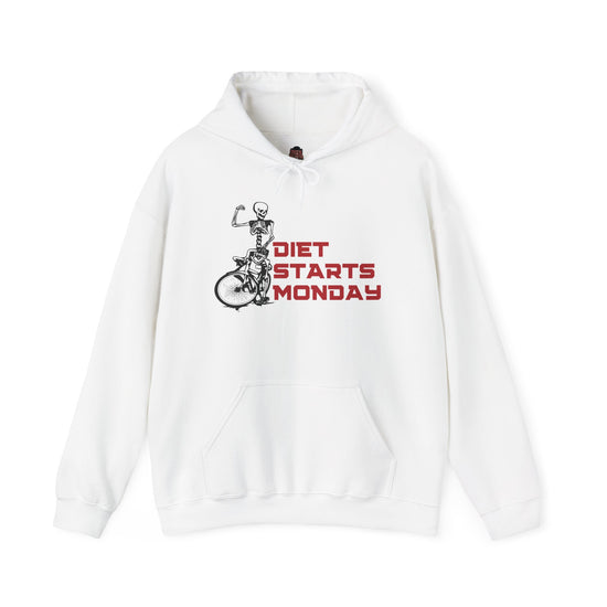 Hoodie To Match Retro 8 Bugs White and True- DIET STARTS MONDAY