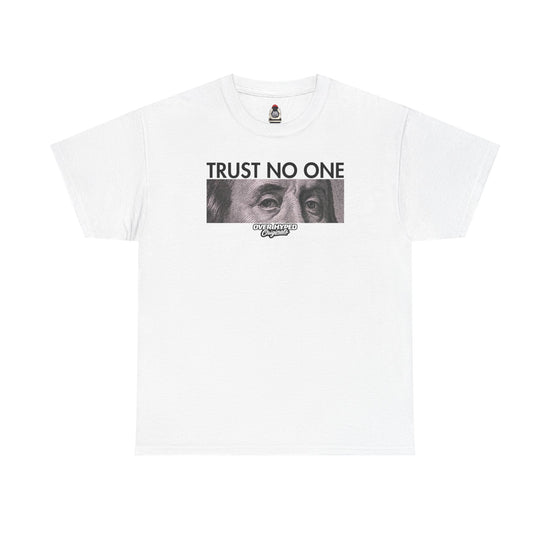 Shirt To Match Retro 4 Flight Club Sail and Black  Sneaker Tees -TRUST NO ONE