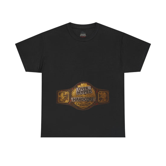 Retro 4 Black Cat Matching Tee – Over Hyped HARDCORE CHAMPIONSHIP Shirt