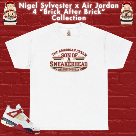 Shirt to Match Nigel Sylvester x Jordan 4 “Brick After Brick” Sneaker Match Tee SON OF  A SNEAKERHEAD