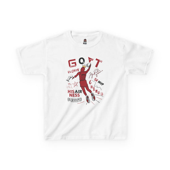 Kid Shirt To Match Retro 8 Bugs White and True Red-GOAT