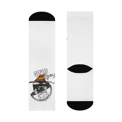 Retro 4 White THunder  Freshly Served Socks