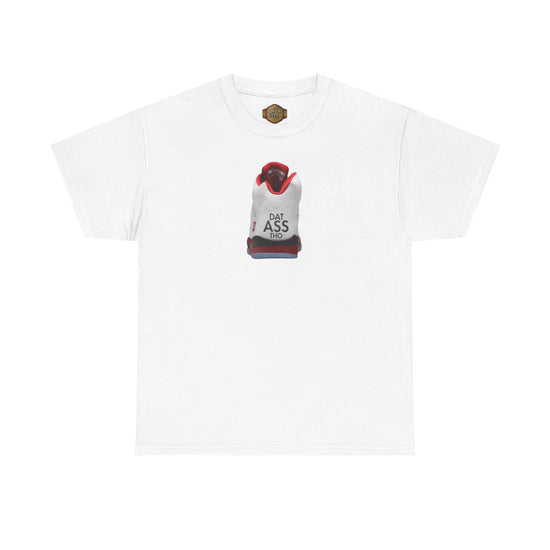 Retro 5 Fire Red "BLACK TONGUE" Shirt- DATASSSSTHO  AJ FIRE RED