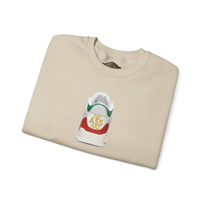 Retro 3 EL VUELO Summit White and Pine Green SweatShirt - DAT ASSSS THOO