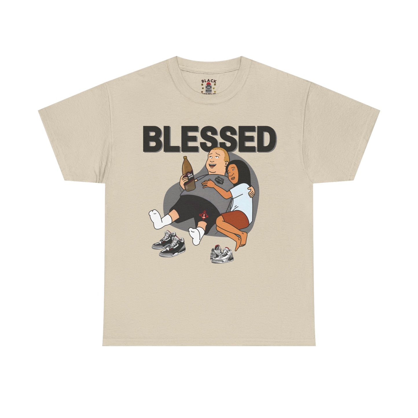 Retro 3 Black Cement/ White Cement  Blessed Shirt