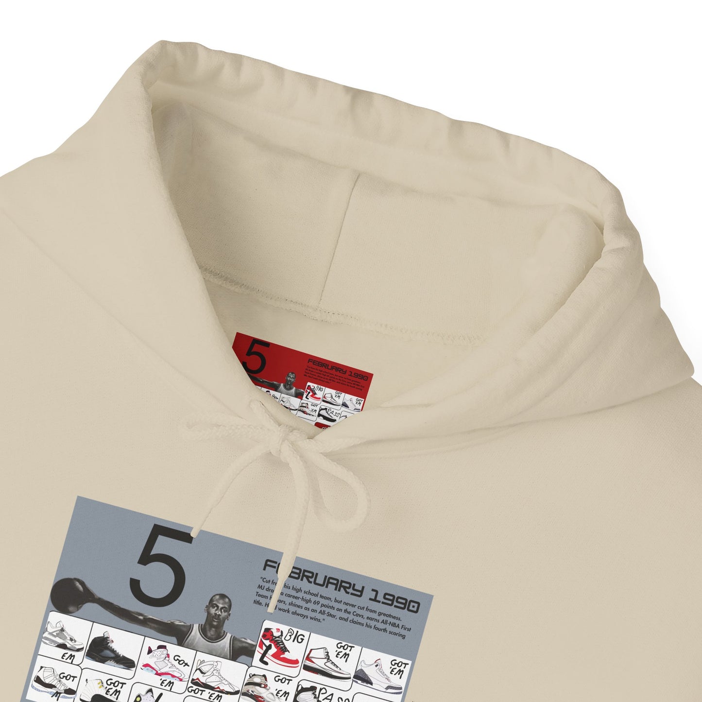 Retro 5 Black Metallic My Retro Card (Grey) Hoodie