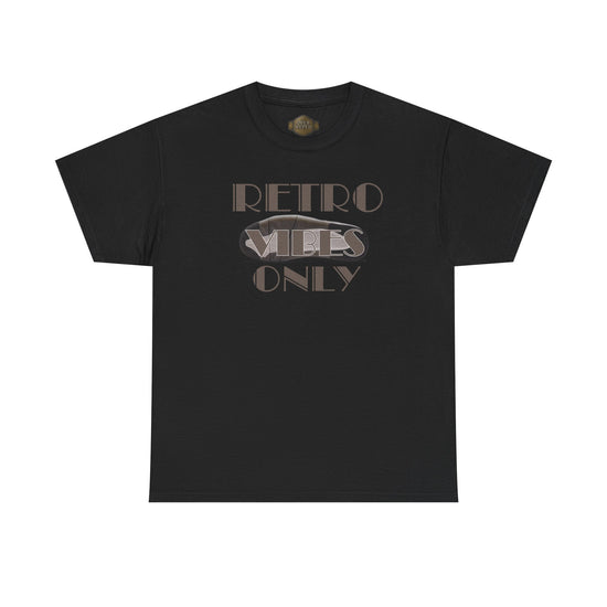 Retro 4 Cave Stone and Black Shirt- Retro Vibes Only