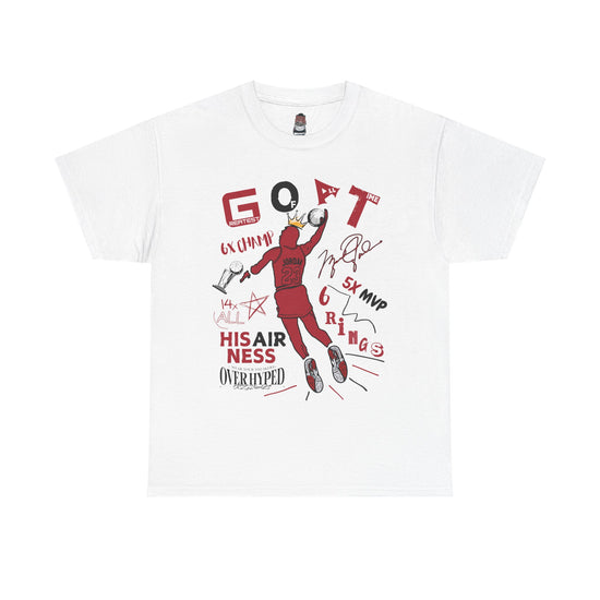 Shirt To Match Retro 8 Bugs White and True Red -GOAT