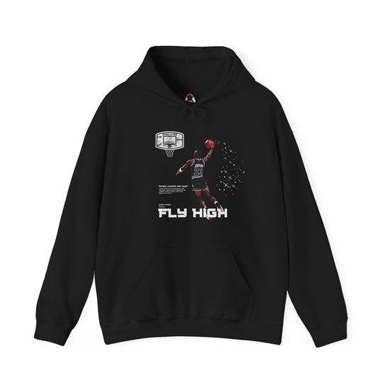 Hoodie To Match Retro 4 Flight Club Sail and Black-FLY HIGH