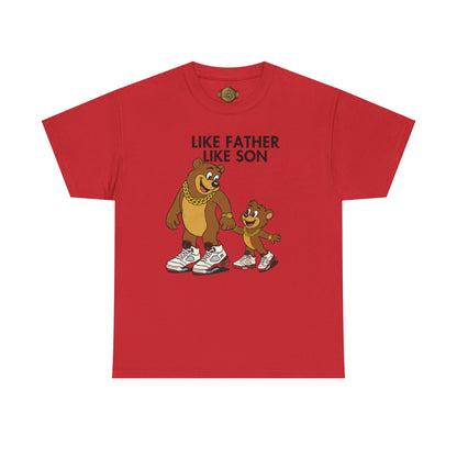 Retro 5 Fire Red "BLACK TONGUE" Shirt- LIKE FATHER LIKE SON