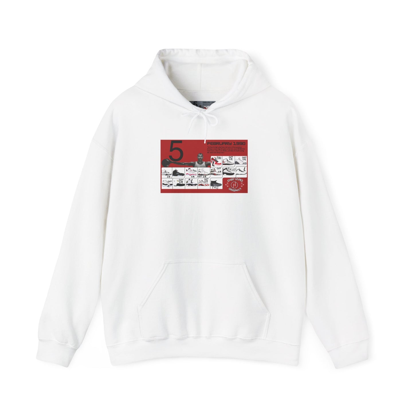 Retro 5 Black Metallic My Retro Card (Red) Hoodie