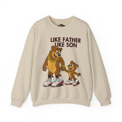 Retro 5 Fire Red "BLACK TONGUE" SweatShirt- LIKE FATHER LIKE SON