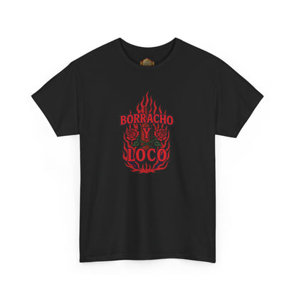 Retro 5 Fire Red "BLACK TONGUE" Shirt- - BORRACHO Y LOCO   AJ FIRE RED