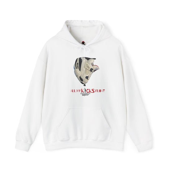Hoodie To Match Retro 4 Flight Club Sail and Black- ALL MY KICKS FLOAT