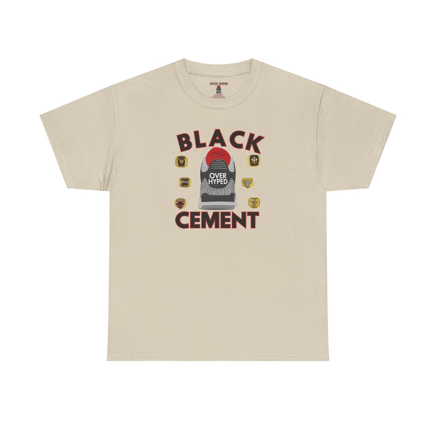 Retro 3 Black Cement Da Rings Shirt