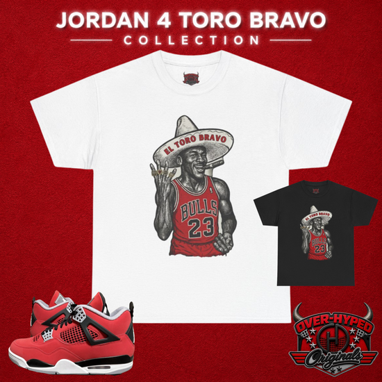 Shirt to Match Jordan 4 Toro Bravo – Sneaker Match Tee EL TORO BRAVO