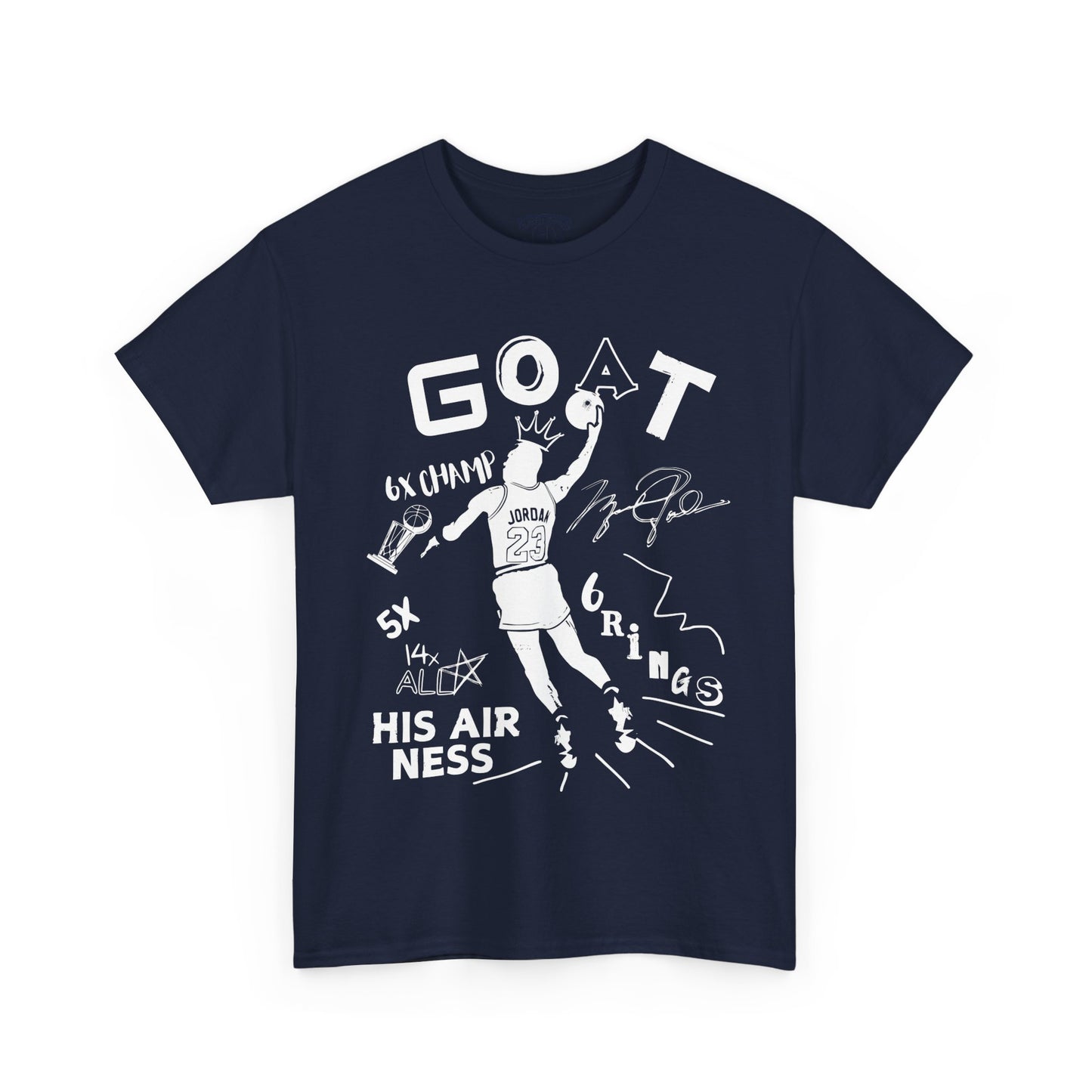 Retro 6 Olympic  G.O.A.T WHITE Tee - by Over-Hyped