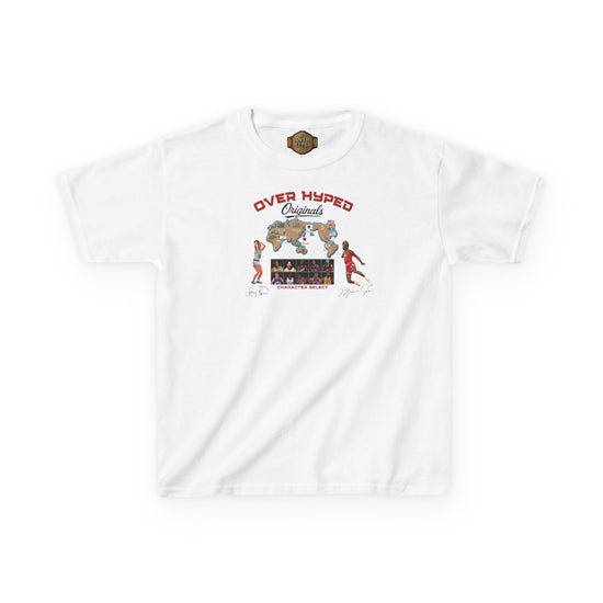 Kids Shirt To Match Retro 4  White Cement -VS CHARACTER SELECT SHIRT FOR KIDS