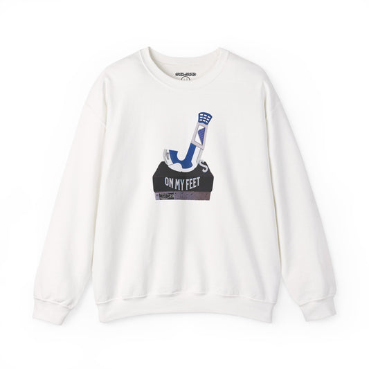 Retro 4 Industrial Blue J's On My Feet Sweatshirt