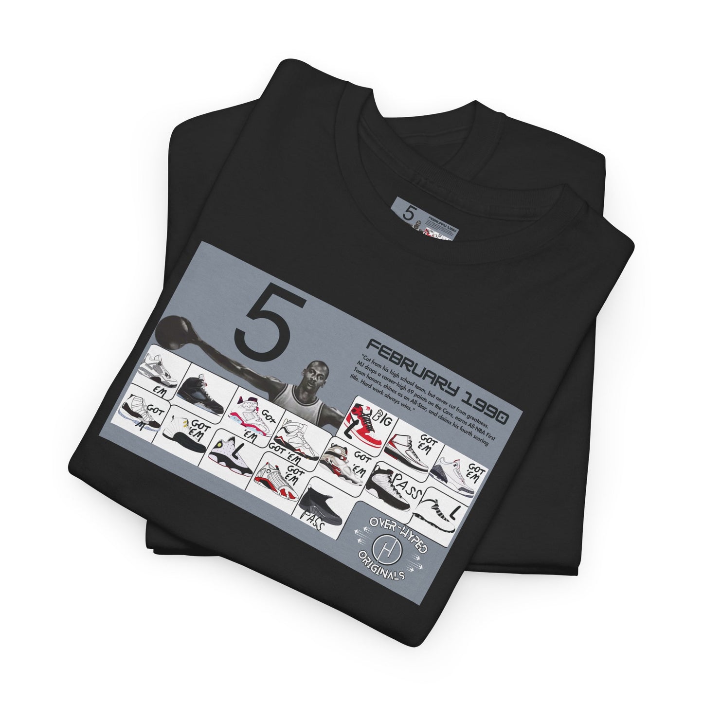 Retro 5 Black Metallic My Retro Card (Grey) Shirt