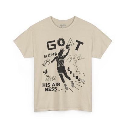 Retro 4 White Thunder G.O.A.T Shirt- Black Print