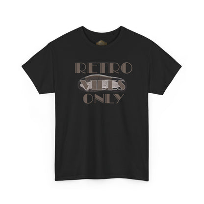 Retro 4 Cave Stone and Black Shirt- Retro Vibes Only