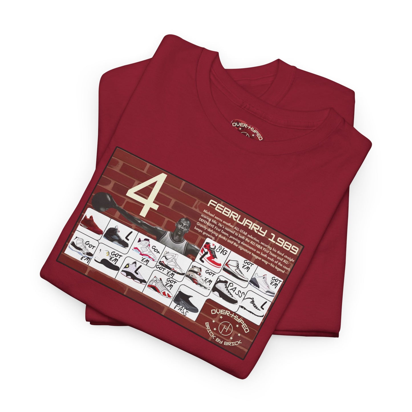 Retro 4 Brick By Brick My Retro Card Tee - by Over-Hyped