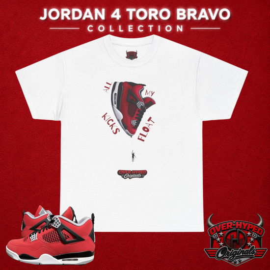 Shirt to Match Jordan 4 Toro Bravo – Sneaker Match Tee ALL MY KICKS FLOAT