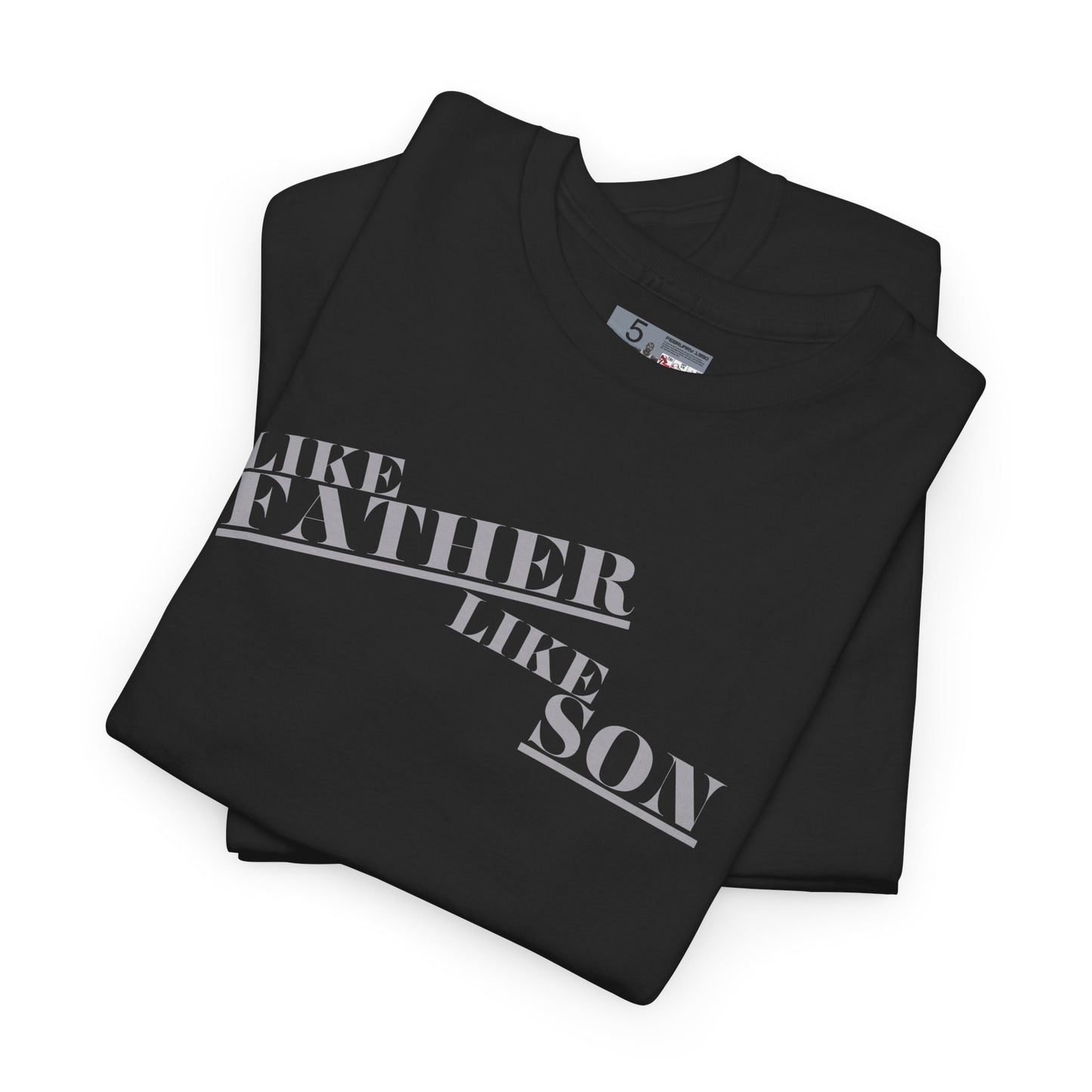 Retro 5 Black Metallic Like Father Like Son Shirt
